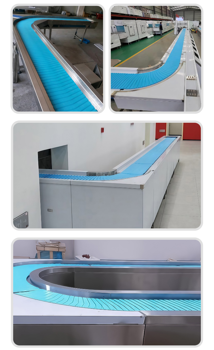 School cafeteria tray conveyor line School cafeteria tray conveyor line
