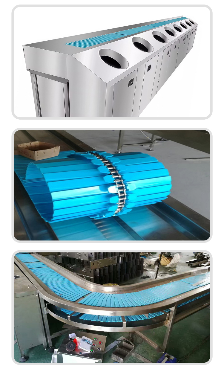 School cafeteria tray conveyor line School cafeteria tray conveyor line