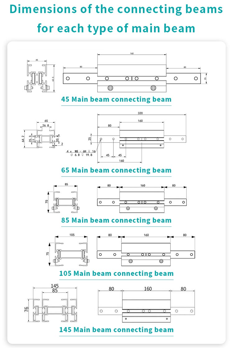 aluminum conveyor beam aluminum conveyor beam