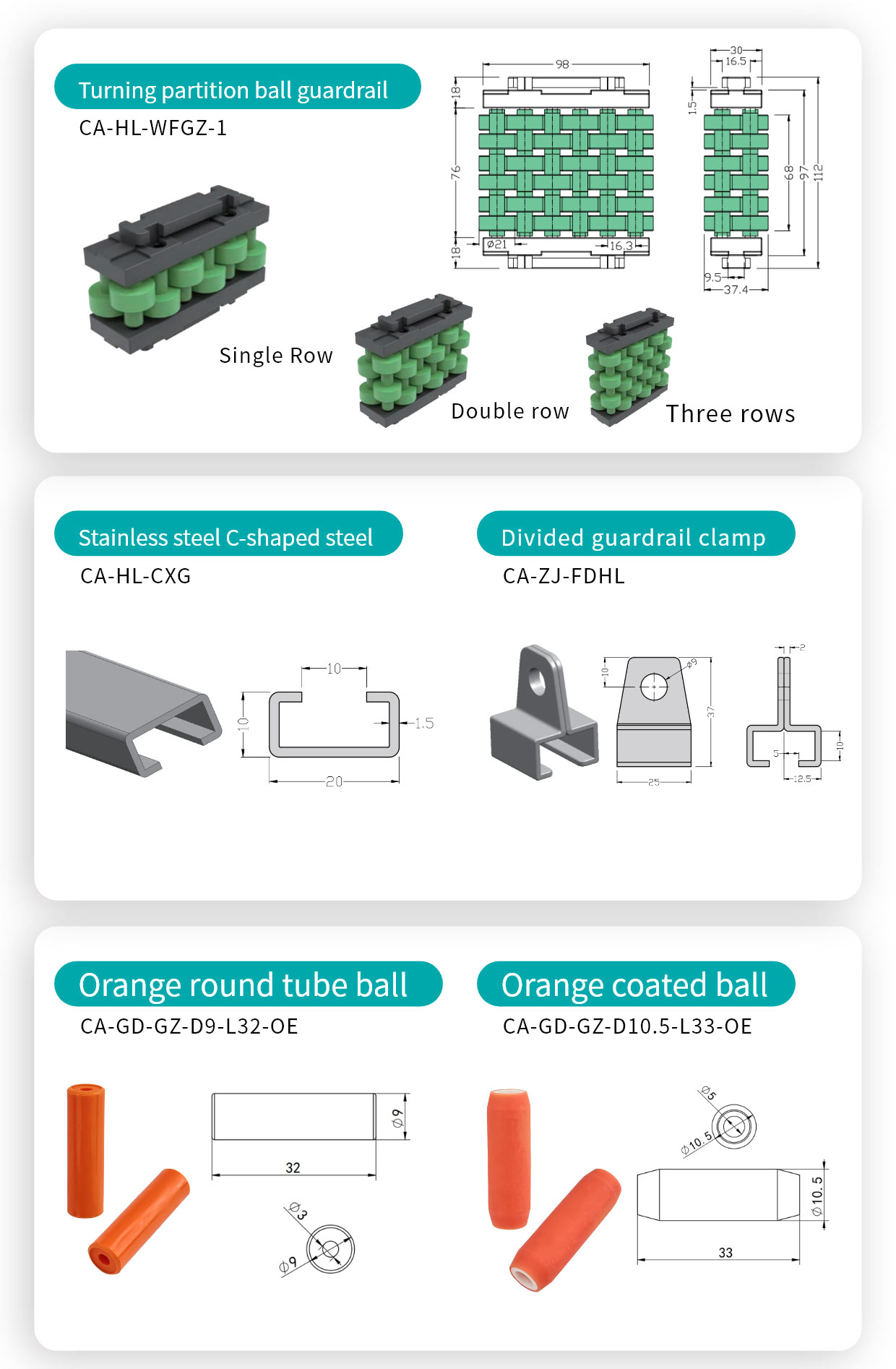 Ball Transfer Guide Rail Ball Transfer Guide Rail