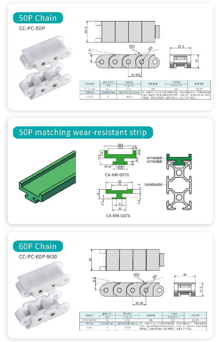 food grade plastic chain food grade plastic chain